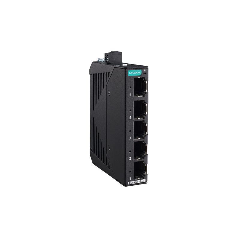 Moxa EDS-G2005-EL 金屬外殼5埠入門級非網管型全Gigabit乙太網路交換器